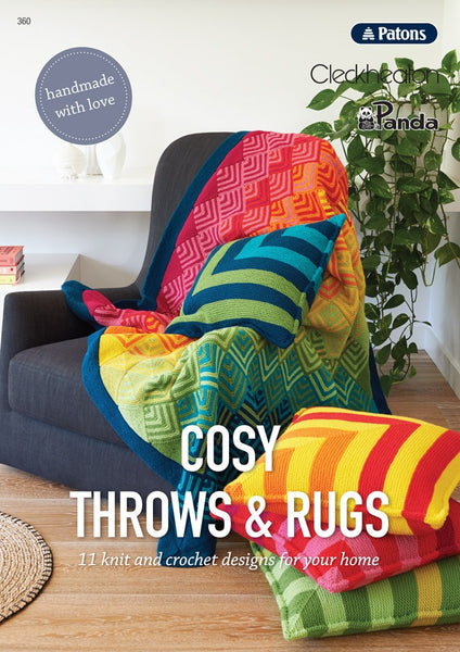 Patons Book 360 Cosy Throws & Rugs.