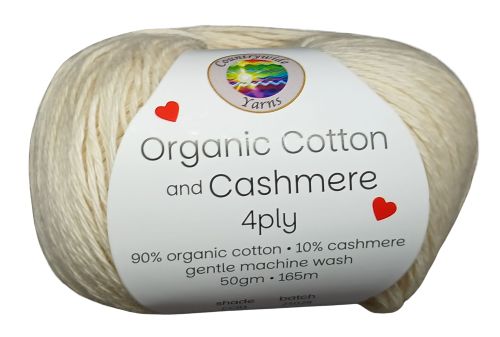 Countrywide Organic Cotton and Cashmere 4 Ply