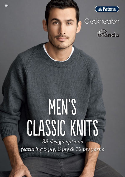 Patons Book 354 Men's Classic Knits.