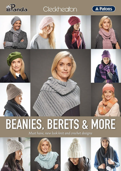 Patons Book 359 Beanies, Berets & More.