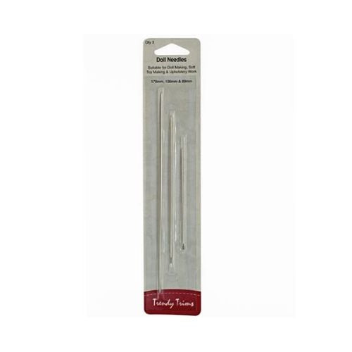 Trendy Trims Doll Needles 178mm, 130mm, 89mm.