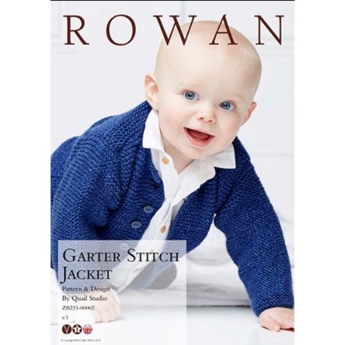 Rowan Pattern Garter Stitch Jacket.