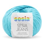 Sesia Jeans Egyptian Cotton in shade Aqua - The Wool Shop Rangiora