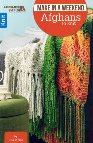 Knitting book of Knit in a Weekend Afghans - The Wool Shop Rangiora