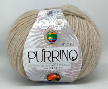 Countrywide Purrino Possum and Merino yarn in beige - the Wool Shop NZ