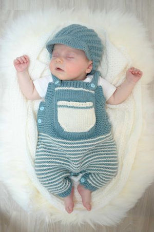 Touch Yarns Pattern 057 Pierre Dungarees and Cap - (Baby 8ply)