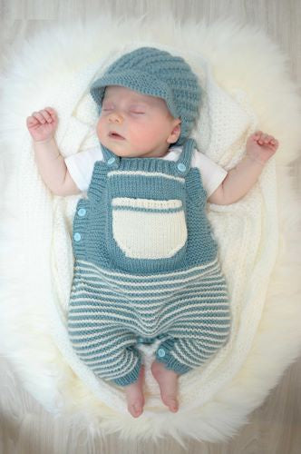 Touch Yarns Pattern 057 Pierre Dungarees and Cap.