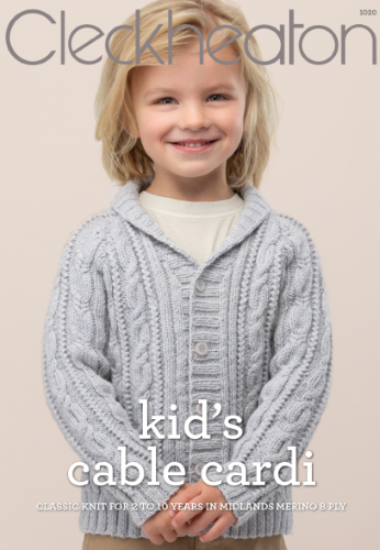 Cleckheaton Pattern 1020 Kid's Cable Cardi.