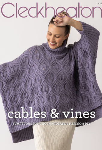 Cleckheaton Pattern 1021 Cables and Vines.