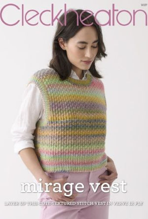 Cleckheaton Pattern 1027 Mirage Vest - 12ply Adult