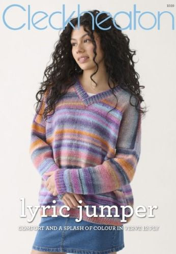 Cleckheaton Pattern 1029 Lyric Jumper.