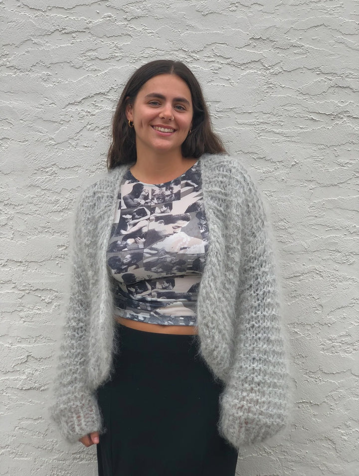 Easy Mohair Jacket in 12py Touch Yarns Kit