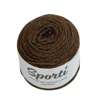 Alpaca Yarns Sporti Alpaca and Merino 5 Ply.