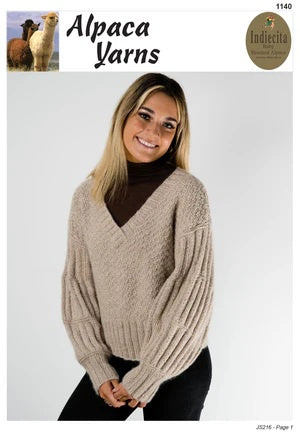 Alpaca Yarns Pattern 1140 - (Adult 14ply)