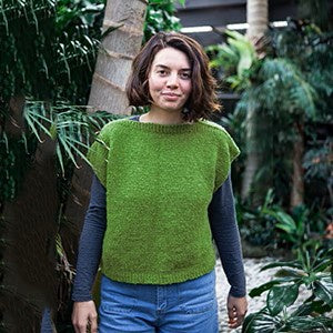 Modern Vest Pattern 1143 - Easy 14-ply Knitting Kit