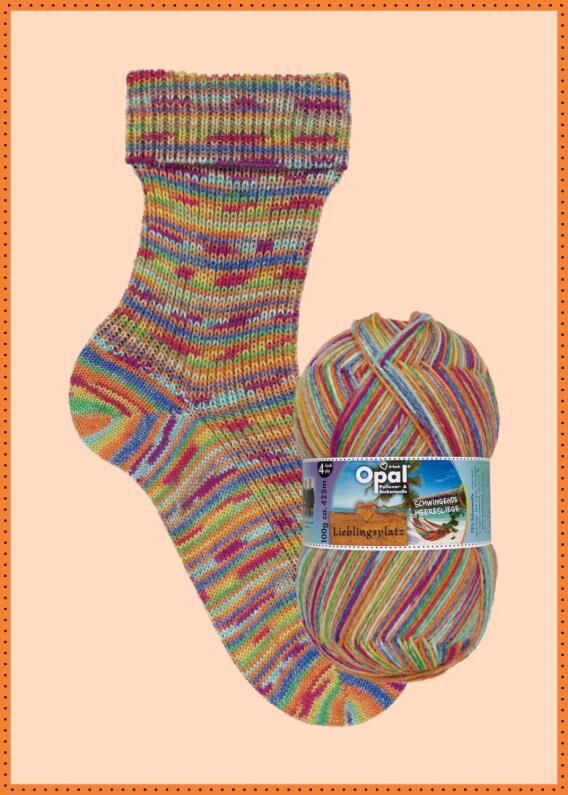 Opal Sock Yarn 'Our Favourite Place' 4 Ply.