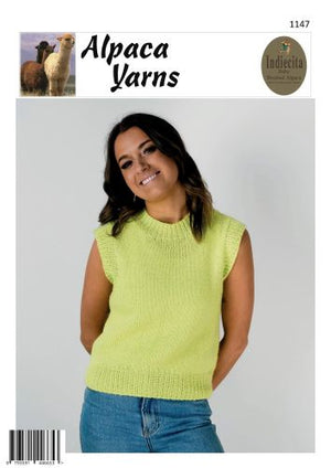 Alpaca Yarns Pattern 1147 Vest - (Adult 14ply)