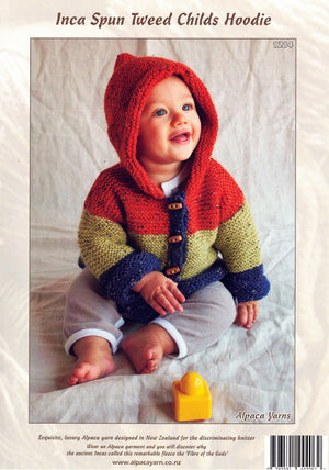 Alpaca Yarns Pattern 1214 Hoodie - (Child 10ply)