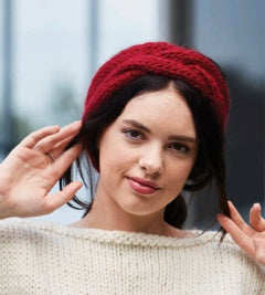 Crucci Pattern 1833 Artisan Cabled Headband - (18ply Adult)
