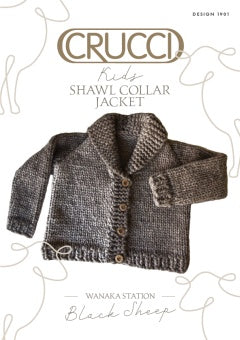 Crucci Pattern 1901 Kids Shawl Collar Jacket - (18ply Child)