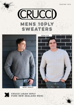 Crucci Pattern 1916 Mens 10ply Sweaters - (10ply Adult)