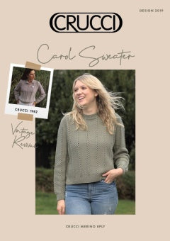 Crucci Pattern 2019 Carol Sweater - (8ply Adult)