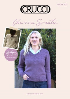 Crucci Pattern 2025 Chevron Sweater - (8ply Adult)