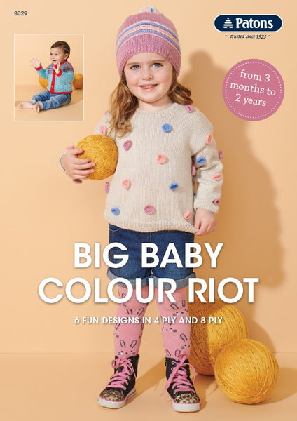 Patons Book 8029 Big Baby Colour Riot