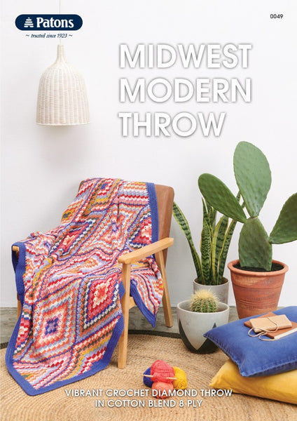 Patons Pattern 0049 Midwest Modern Throw.