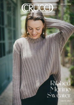 Crucci Pattern 2218 Ribbed Sweater - (8ply Adult)