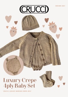 Crucci Pattern 2221 Baby Set - (4ply Baby)