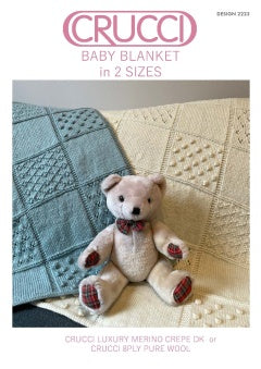 Crucci Pattern 2223 Baby Patchwork Blanket - 8ply