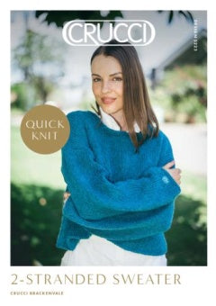 Crucci Pattern 2225 2-Strand RN Sweater - (8ply Adult)
