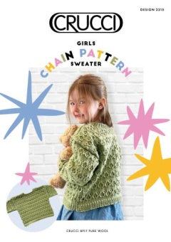 Crucci Pattern 2315 Chain Pattern Sweater - (8ply Child)