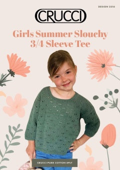Crucci Pattern 2316 Girls Slouchy Tee - (8ply Child)