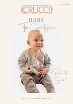 Crucci Pattern 2318 Tie Cardigan & Pants - (4ply Baby)