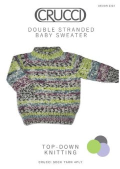 Crucci Pattern 2323 Double Stranded Sweater - (4ply Baby)