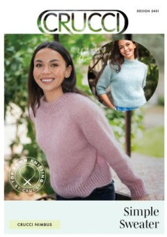 Crucci Pattern 2401 Simple Top Down Sweater - (12ply Adult)