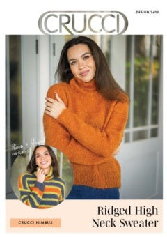 Crucci Pattern 2403 High Neck Sweater - (12ply Adult)