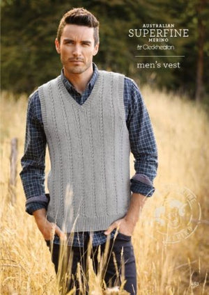 Cleckheaton Pattern 463 Men's Vest - 8ply