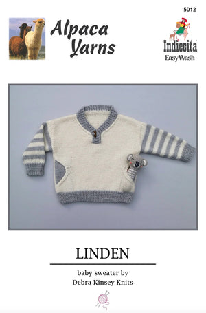 Linden Baby Sweater – Pattern 5012 - (8ply Baby)