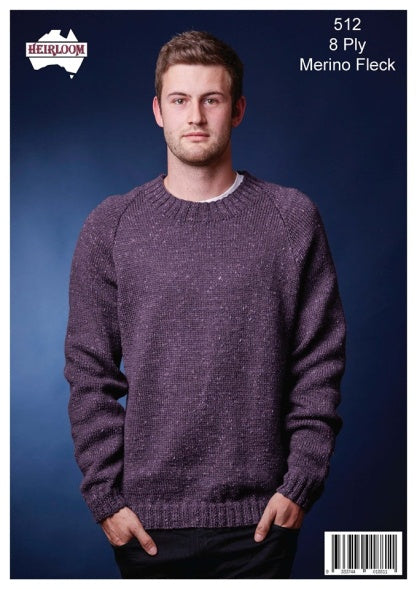 512 Classic Raglan V or Round Neck Jumper