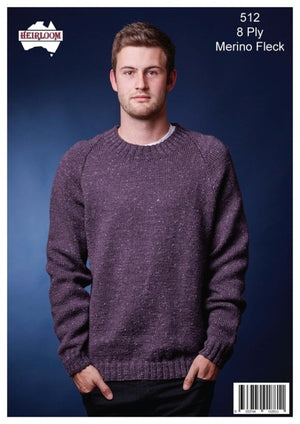 512 Classic Raglan V or Round Neck Jumper