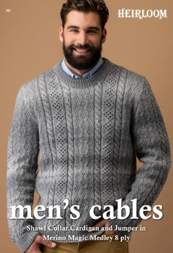 Heirloom Pattern 702 Men's Cables.