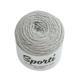 Alpaca Yarns Sporti Alpaca and Merino 5 Ply.