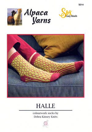 Alpaca Yarns Pattern 5014 Halle Socks - (4ply Adult)