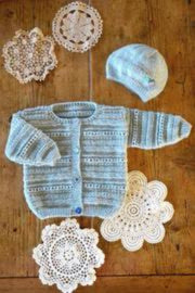 Baby Cakes Bc105 Carmel Cardi and Hat.