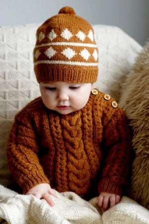 Baby Cakes Bc119 Morgan Sweater and Hat (8ply Baby)