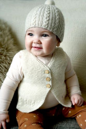 Baby Cakes Bc120 Millar Vest, Hat and Booties (4ply Baby)