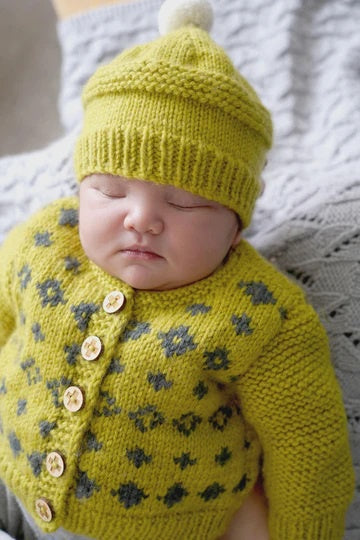 Baby Cakes Bc128 Soren Cardi and Hat.
